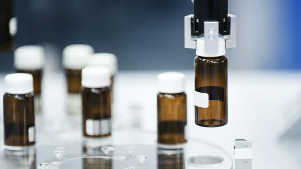 Photo of multiple test bottles