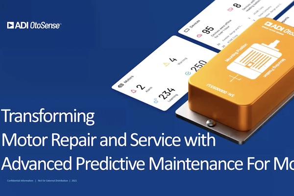 Cover photo used for Transforming Motor Repair and Service with Advanced Predictive Maintenance Video