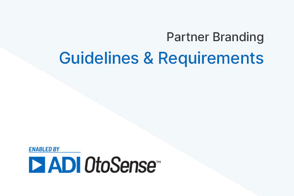 Image en vedette pour ADI OtoSense  Lignes directrices et exigences pour les partenaires