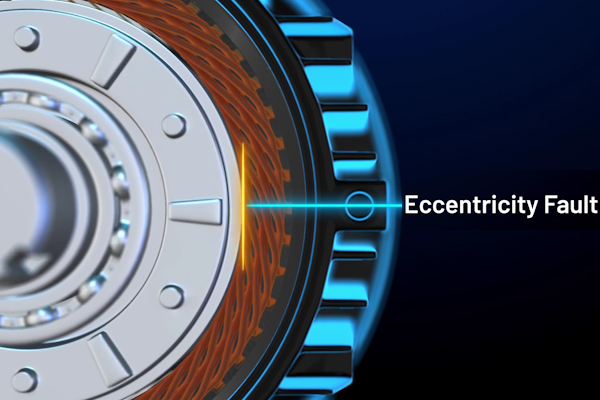 Image of a motor eccentricity fault